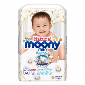Sauskelnės-kelnaitės MOONY Natural PM 5-10 kg